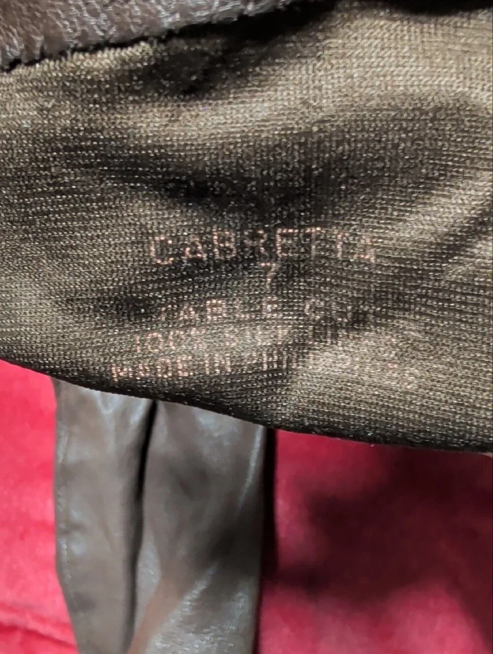 Vtg Van Raalte Cabretta Leather Mid Gloves Silk Lined Table Cut Brown 7